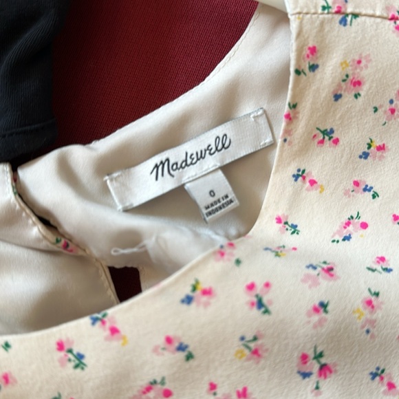 Madewell Tie-sleeve retro dress in dutch dandelions, size 0, very good condition - Picture 3 of 6
